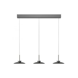 Neuhaus Pure In hoogte verstelbare en dimbare 3-lichts hanglamp Pure Moon met geïntegreerde LED