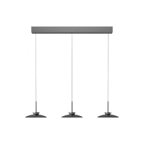 Neuhaus Pure In hoogte verstelbare en dimbare 3-lichts hanglamp Pure Moon met geïntegreerde LED