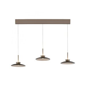 Neuhaus Pure In hoogte verstelbare en dimbare 3-lichts hanglamp Pure Moon met geïntegreerde LED