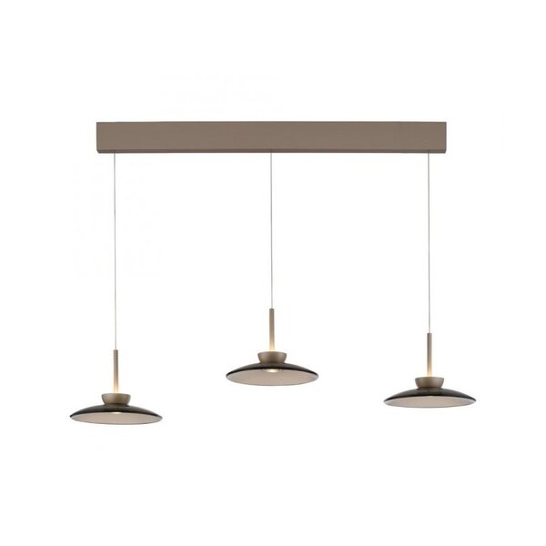 Neuhaus Pure In hoogte verstelbare en dimbare 3-lichts hanglamp Pure Moon met geïntegreerde LED