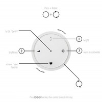 Neuhaus Pure In hoogte verstelbare en dimbare hanglamp Pure Moon met geïntegreerde LED | Ø 32 cm