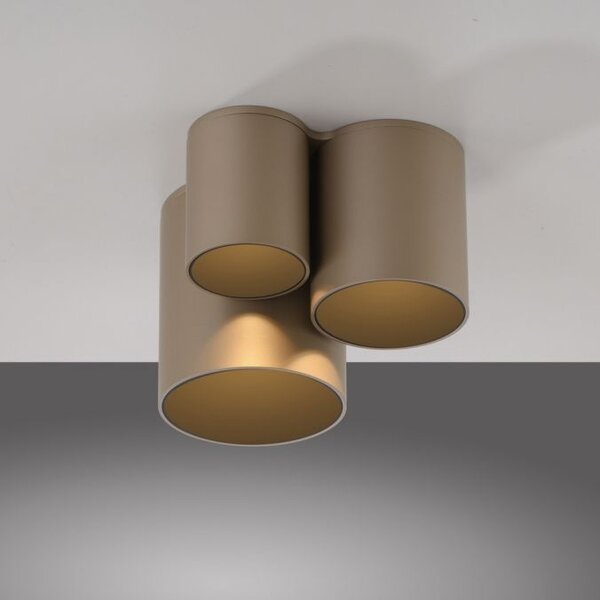 Neuhaus Pure Dimbare 3-lichts plafondlamp Pure Point met geïntegreerde LED