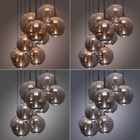 Neuhaus Pure In hoogte/lengte verstelbare én dimbare 10-lichts hanglamp Pure E-Infinity met geïntegreerde LED