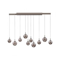 Neuhaus Pure In hoogte/lengte verstelbare én dimbare 10-lichts hanglamp Pure E-Infinity met geïntegreerde LED