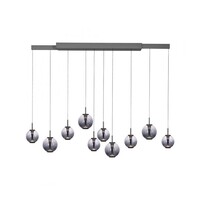 Neuhaus Pure In hoogte/lengte verstelbare én dimbare 10-lichts hanglamp Pure E-Infinity met geïntegreerde LED