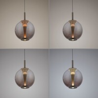 Neuhaus Pure In hoogte verstelbare én dimbare 1-lichts hanglamp Pure Infinity met geïntegreerde LED