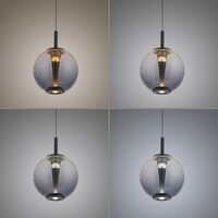 Neuhaus Pure In hoogte verstelbare én dimbare 1-lichts hanglamp Pure Infinity met geïntegreerde LED