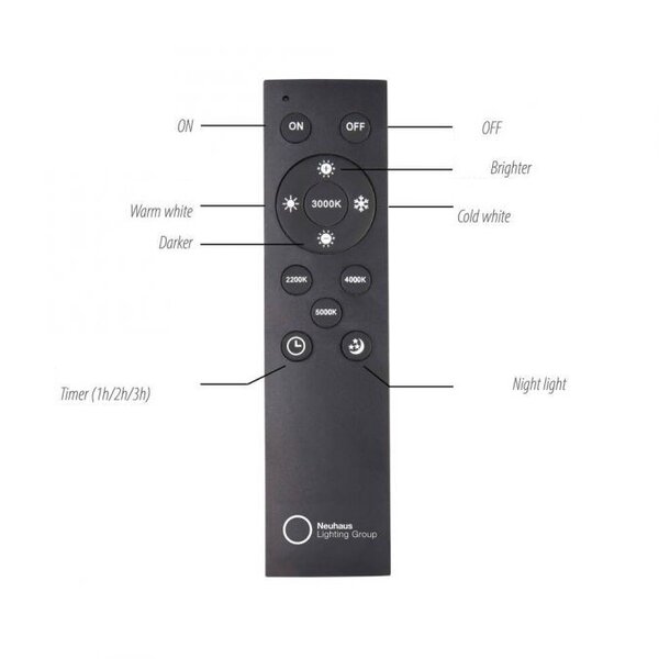 Neuhaus Pure In hoogte verstelbare én dimbare 1-lichts hanglamp Pure Infinity met geïntegreerde LED