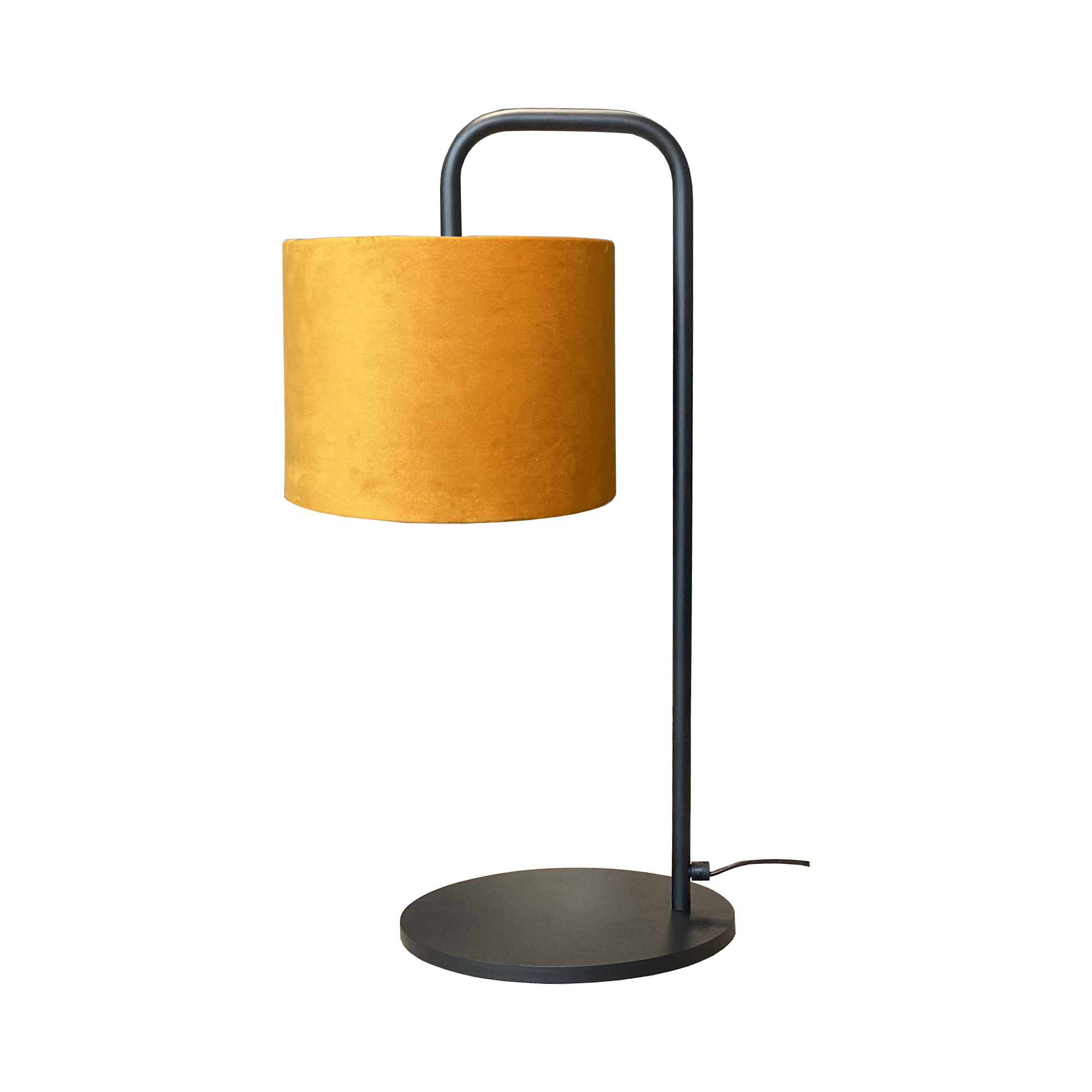 voet: mat zwart - kap: maisgeel