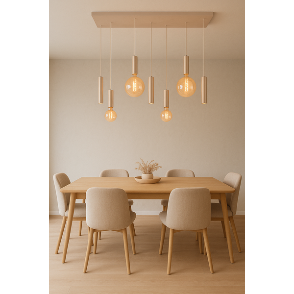 Highlight 7-lichts hanglamp Locarno