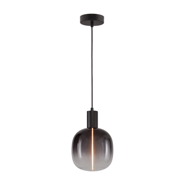 Masterlight 1-lichts hanglamp Tence - zwart