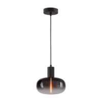 Masterlight 1-lichts hanglamp Tence - zwart