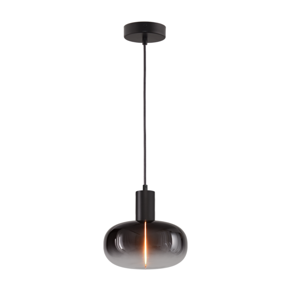 Masterlight 1-lichts hanglamp Tence - zwart