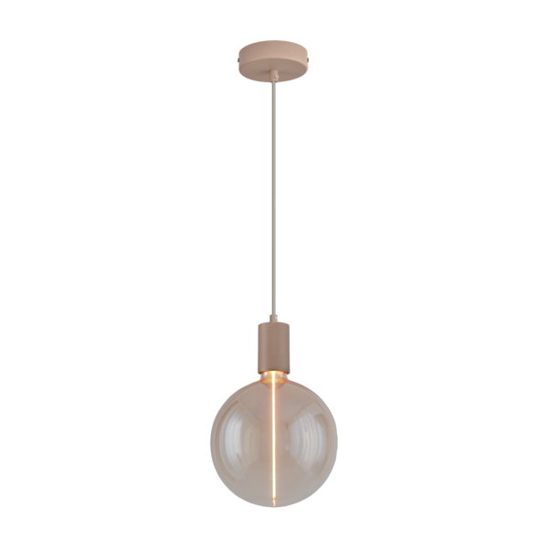 Masterlight 1-lichts hanglamp Tence - beige