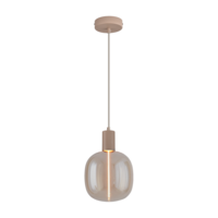 Masterlight 1-lichts hanglamp Tence - beige