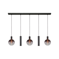 Masterlight 5-lichts hanglamp Tence - L 130 cm x B 8 cm