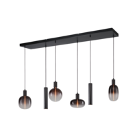 Masterlight 6-lichts hanglamp Tence - L 130 cm x B 25 cm