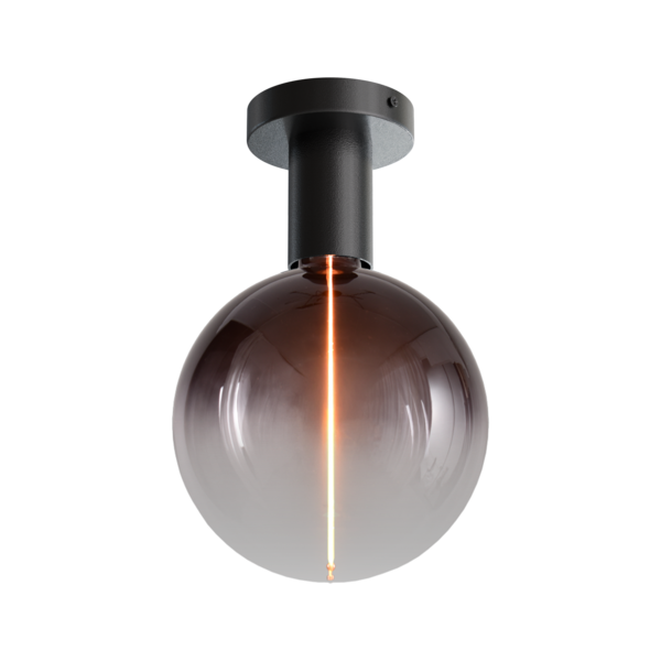 Masterlight 1-lichts plafondlamp Tence - zwart