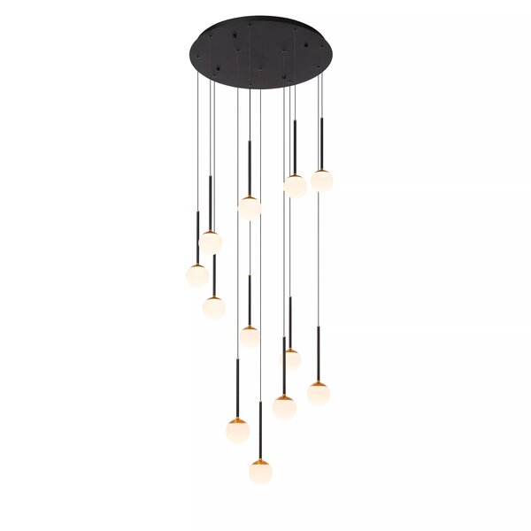 Lucide Dimbare, rondvormige 12-lichts hanglamp Calina met geïntegreerde LED