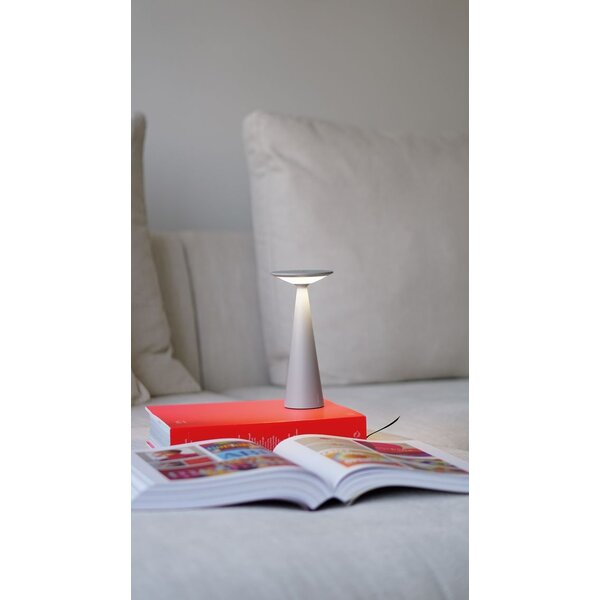 Zafferano Dimbare, draagbare en oplaadbare tafellamp Damina met geïntegreerde LED