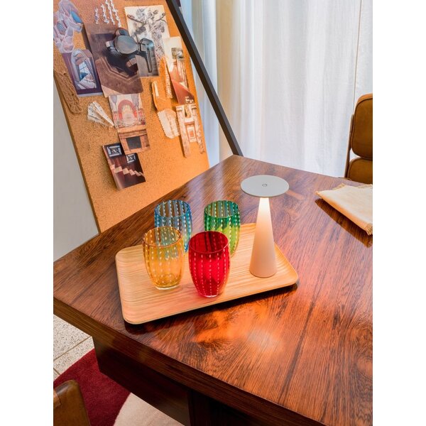 Zafferano Dimbare, draagbare en oplaadbare tafellamp Damina met geïntegreerde LED