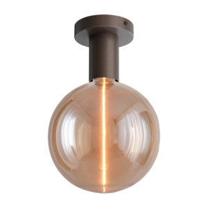 Masterlight 1-lichts plafondlamp Tence - cacaobruin