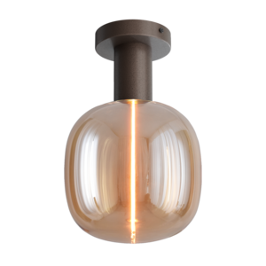 Masterlight 1-lichts plafondlamp Tence - cacaobruin