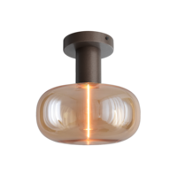 Masterlight 1-lichts plafondlamp Tence - cacaobruin