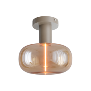 Masterlight 1-lichts plafondlamp Tence - beige