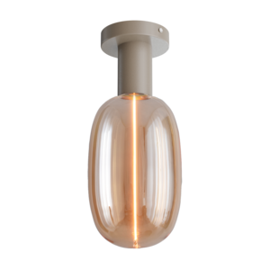 Masterlight 1-lichts plafondlamp Tence - beige