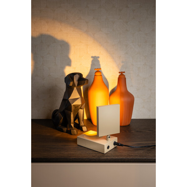 Expotrading 3-staps dimbare tafellamp Jake Cube met geïntegreerde LED