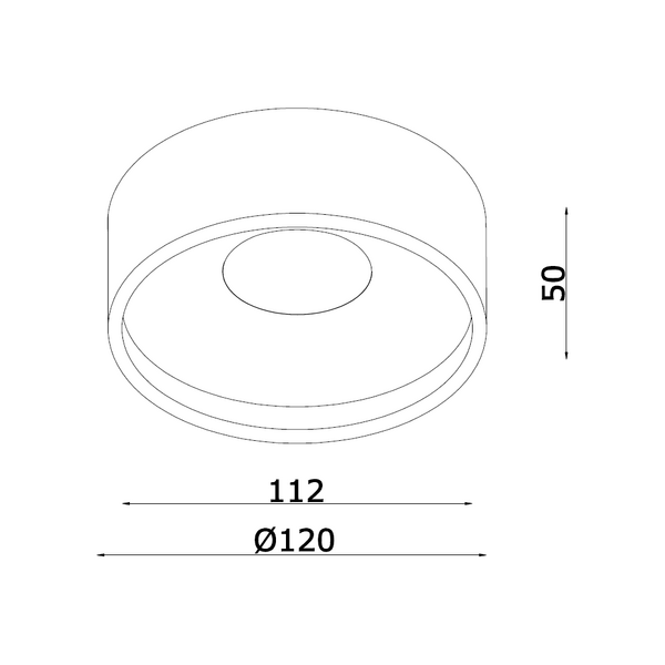 Artdelight Dimbare opbouwspot Oran met geïntegreerde LED | IP54