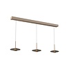 Artdelight Dimbare 3-lichts hanglamp Madison met geïntegreerde LED