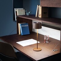 Zafferano Dimbare, draagbare en oplaadbare tafellamp Olivia met geïntegreerde LED