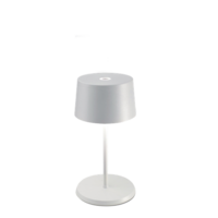 Zafferano Dimbare, draagbare en oplaadbare tafellamp Olivia Mini met geïntegreerde LED