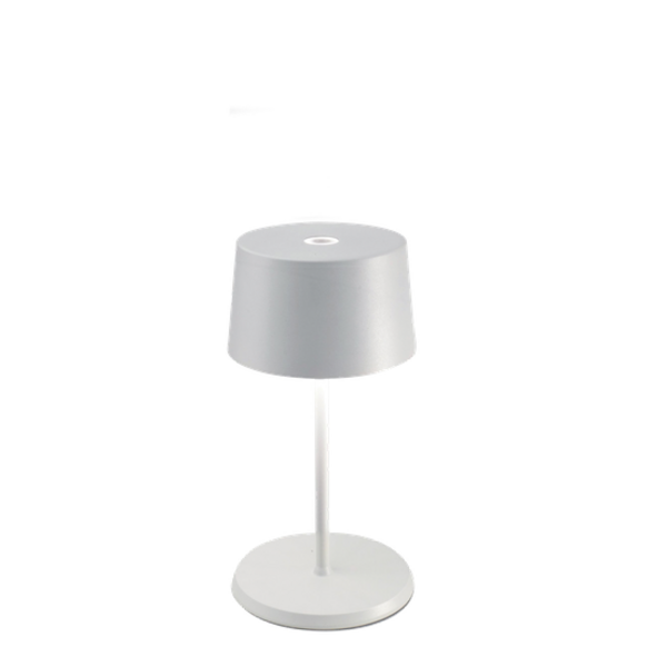 Zafferano Dimbare, draagbare en oplaadbare tafellamp Olivia Mini met geïntegreerde LED