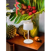 Zafferano Dimbare, draagbare en oplaadbare tafellamp Olivia Mini met geïntegreerde LED