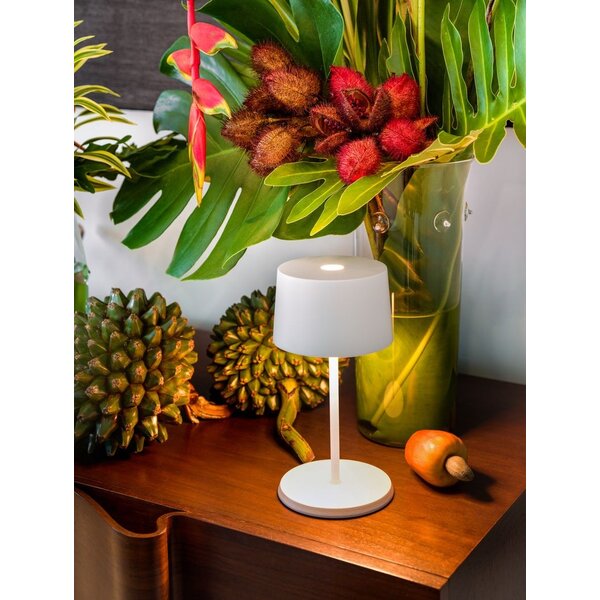 Zafferano Dimbare, draagbare en oplaadbare tafellamp Olivia Mini met geïntegreerde LED