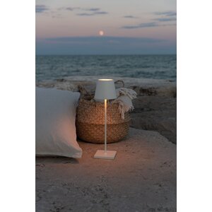 Zafferano Dimbare, draagbare en oplaadbare tafellamp Poldina met geïntegreerde LED