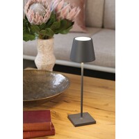 Zafferano Dimbare, draagbare en oplaadbare tafellamp Poldina met geïntegreerde LED