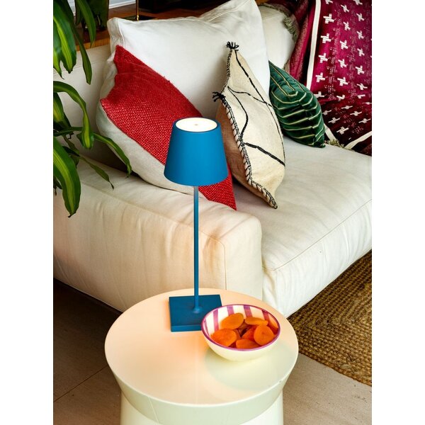 Zafferano Dimbare, draagbare en oplaadbare tafellamp Poldina met geïntegreerde LED