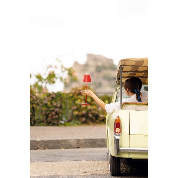 Zafferano Dimbare, draagbare en oplaadbare tafellamp Poldina met geïntegreerde LED