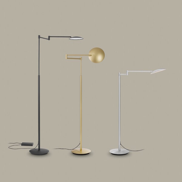 Holtkötter Dimbare vloerlamp Lector met geïntegreerde LED