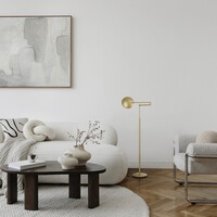 Holtkötter Dimbare vloerlamp Lector met geïntegreerde LED