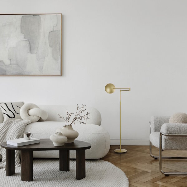 Holtkötter Dimbare vloerlamp Lector met geïntegreerde LED