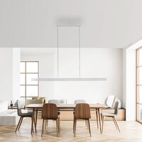 Neuhaus Pure In hoogte verstelbare, uitschuifbare én dimbare hanglamp Adriana Square met geïntegreerde LED
