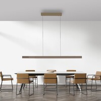 Neuhaus Pure In hoogte verstelbare, uitschuifbare én dimbare hanglamp Adriana Square met geïntegreerde LED