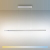 Neuhaus Pure In hoogte verstelbare, uitschuifbare én dimbare hanglamp Adriana Square met geïntegreerde LED