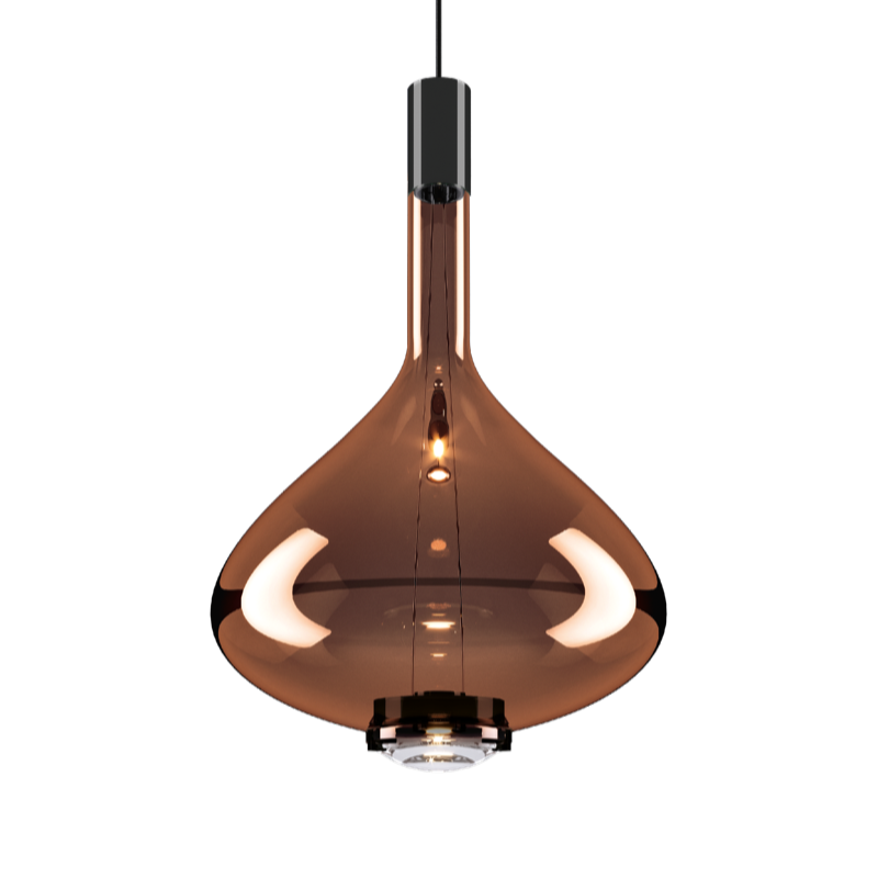 hoogglans brons/zwart chroom