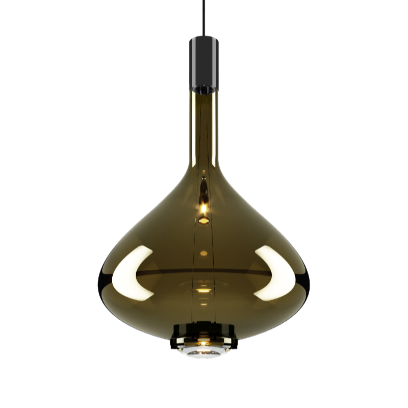 goudachtig saliegroen/zwart chroom